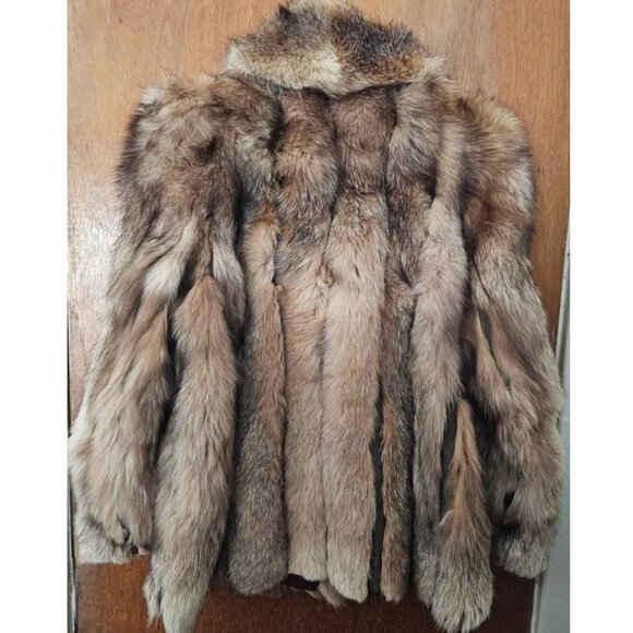 Stunning Vintage Real Genuine Crystal Fox Fur Coat - Picture 2 of 8